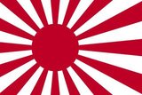 The Rising Sun Flag as used by the Japanese Marine Self-Defence Forces; White with a red disc slightly to the hoist with 16 rays extending from the disc to the edges of the flag.<br/><br/>

Although today associated with the Japanese Self-Defence Forces, the banner is perhaps better remembered as the Imperial Ensign of the Japanese Combined Fleet during World War II.